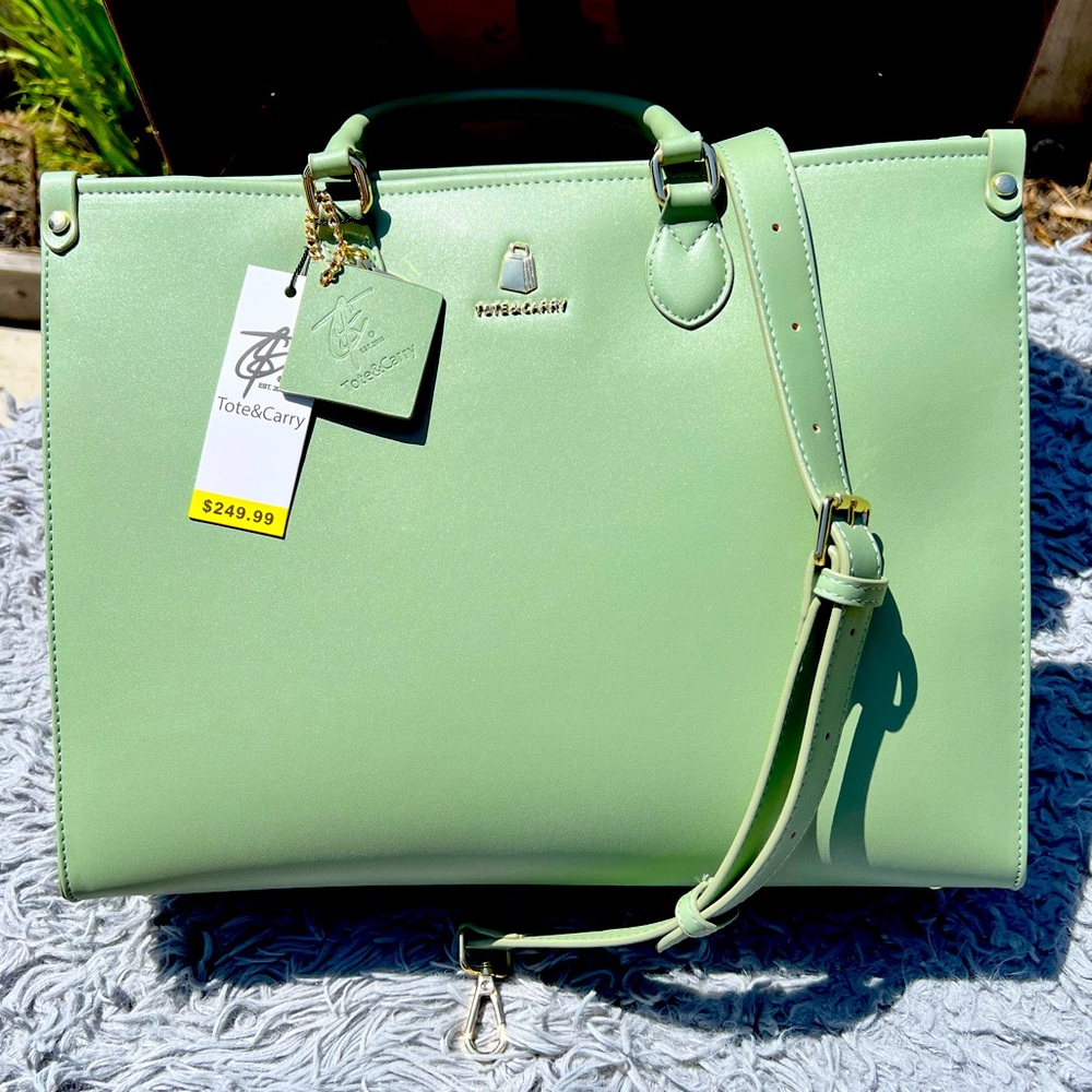 Bag SALE! 🥳 Tote & Carry! Gorgeous shade of green. Brand new with tags… - Picture 1 of 13